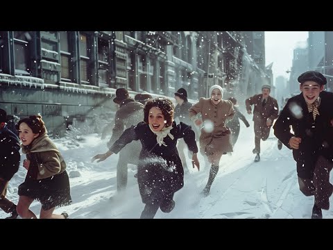 1940s America: Life in Winter [COLORIZED]