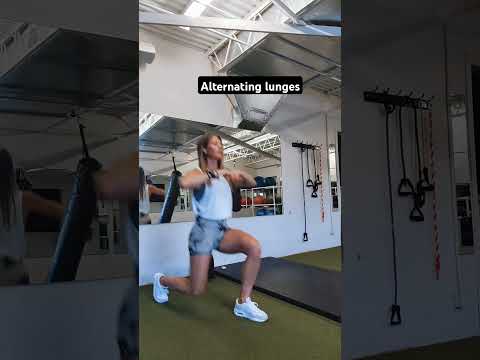 Alternating lunges!