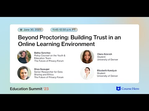 Beyond Proctoring: Building Trust in an Online Learning Environment