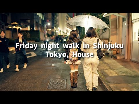 新宿 / Friday night walk in Shinjuku, Tokyo, House ( November 1, 2024 )