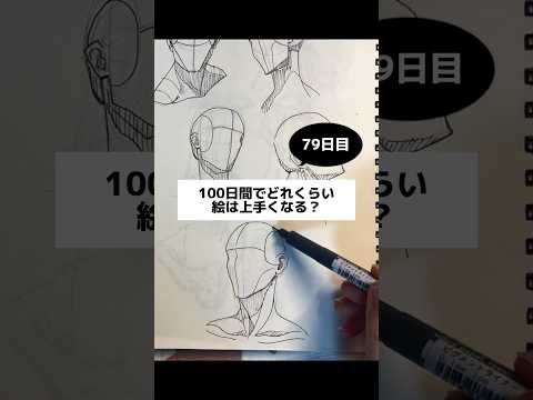 顔と首 / 【79日目】100日間絵を描き続けたら上手くなる？【上達記録】