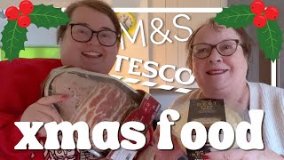 CHRISTMAS FOOD SHOP | Marks & Spencer and Tesco | VLOGMAS 2023