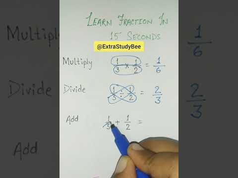 fraction addition division multiplication tricks in 15 second #shorts #ytshots