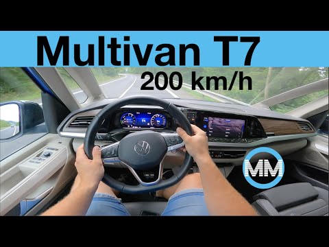 Volkswagen Multivan eHybrid 160 kW POV Test Drive + Acceleration 0-200 km/h