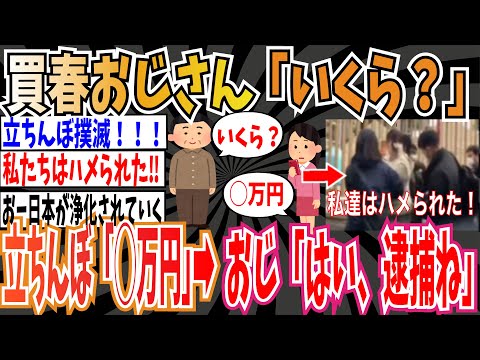 【私たちはハメられた】買春おじさん「いくら？」➡︎立ちんぼ「◯万円」➡︎買春おじさん（警察）「逮捕ね」【ゆっくり ツイフェミ】