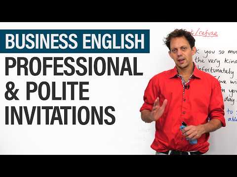 Professional English Communication: Invitations, Small Talk, and Thank Yous