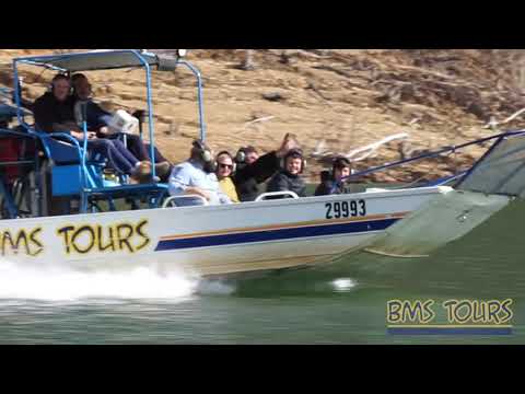 BMS Tours Fan Boat - Joy Rides available at the Lake Eildon Boating & Fishing Show