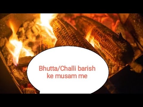 Vlog! Barish ke mausam me Bhutta/Challi ka mja kuch aur hai 😋