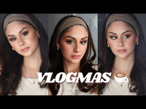 my super bronze latte makeup look *VLOGMAS DAY 9*