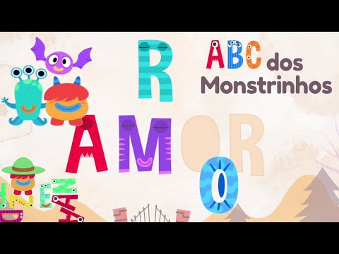 ABC dos Monstrinhos Part 1 - Spanish Alphabet Learning for Kids - Alfabeto para niñas