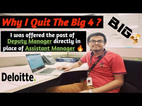 Why I Quit The Big 4? Why I didn't continue with the Deloitte India|CA Aman Karn #ca #deloitte #big4