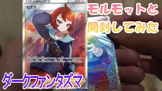 【ポケカ開封】『ダークファンタズマ』モルモットと開封してみた【モルモット】