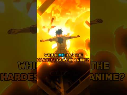 WHICH MC HAS THE HARDEST GOAL #anime #fypシ゚viral #edit #trend