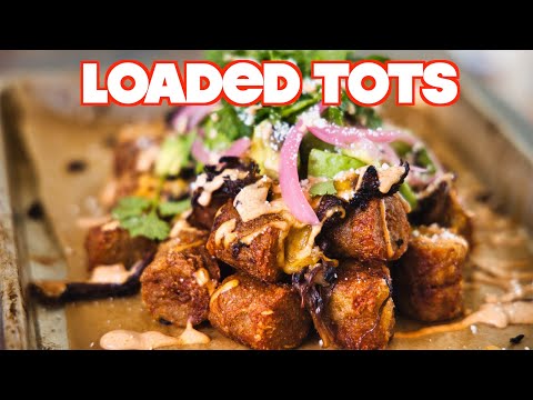 Crispy Loaded Tater Tots From Scratch