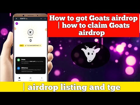 How to got Goats airdrop | how to claim Goats airdrop | airdrop listing and tge #goats