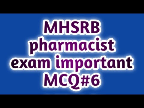 MHSRB pharmacist exam preparation#pharmamcqgovernmentpharmacistexampreparation