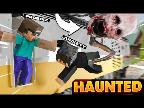 I Survived this HAUNTED TRAIN STATION in Minecraft!