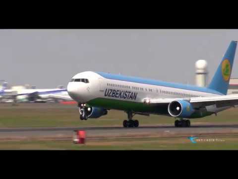 Plane Spotting at New Chitose Airport(Japan)  Uzbekistan Airways(UZB) Boeing767-300ER UK67005