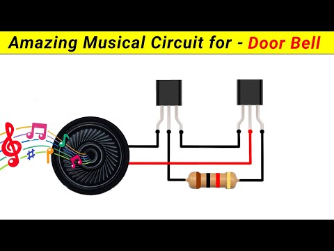 How to make a musical doorbell circuit using only 3 components || SKR Electronics Lab