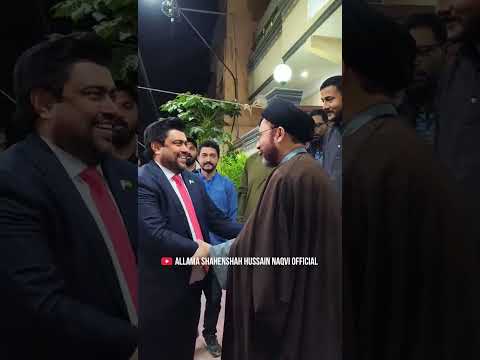 کراچی: گورنر سندھ جناب محترم کامران خان ٹیسوری کی مولانا سید شہنشاہ حسین نقوی کی رہائش گاہ آمد۔