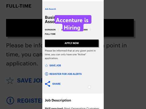 Accenture Is Hiring| Accenture Recruitment 2024 | #accenturerecruitment