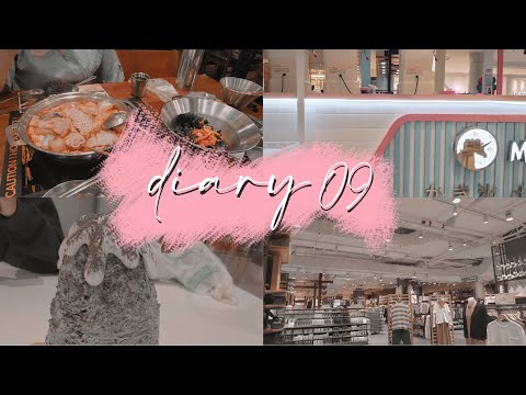 (cc for engsub) Diary 09 - A Random Day-Out 🎀🎊🛒