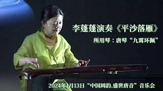 李蓬蓬 演奏《平沙落雁》/唐琴：九霄环佩/“中国周韵.盛世唐音“  2024 音乐会