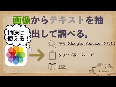 【iOSショートカット】画像からテキストを抽出して検索とか翻訳とか