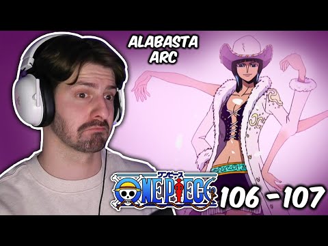 THIS is Robin's Ability? ONE PIECE REACTION - Episodes 106-107 - Alabasta Arc