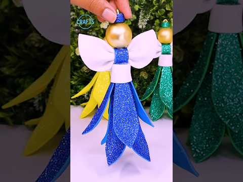 DIY Angel Ornaments for Christmas Tree Decorations🎄Easy Holiday Crafts #christmas #shorts #decor