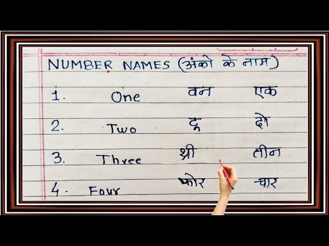 Learn and write numbers name 1 to 20 with spelling |  Numbers name | 1 to 20 number names in english