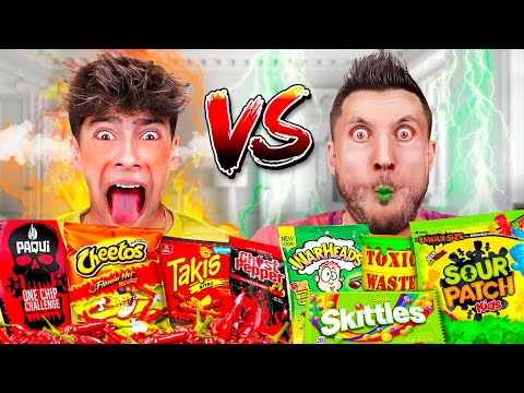 EATING The Worlds Spiciest Vs Sourest Foods!