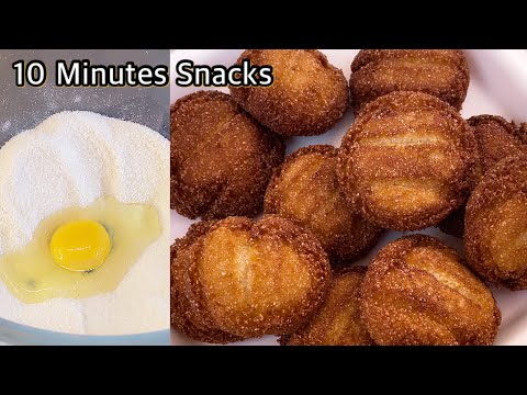 10 Minutes snacks recipe | Instant Snacks for Kids | Biscuits without oven | Semolina Recipes