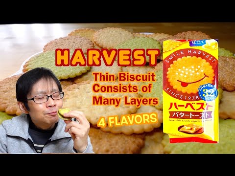 HARVEST - Thin Crispy Butter Flavored Biscuits From Tohato