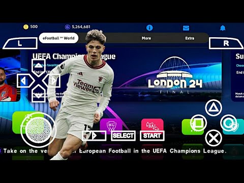 eFootball PES 2024 PPSSPP Patch UCL English Version Update Stadium & Face Camera Ps5