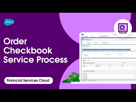 Order Checkbook Service Process | Financial Services Cloud