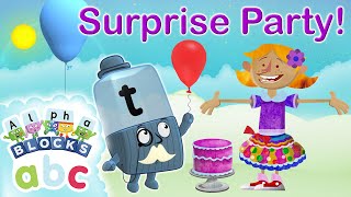 @officialalphablocks - Surprise Party 🎉 🎁 | Learn to Spell | Phonics