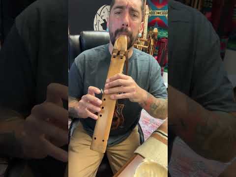 Native American style drone flute made by Singing Tree Flutes in the key of A