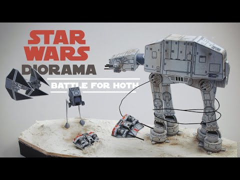 DIY Star Wars - Battle for Hoth Paper Diorama (prmodels papercraft)