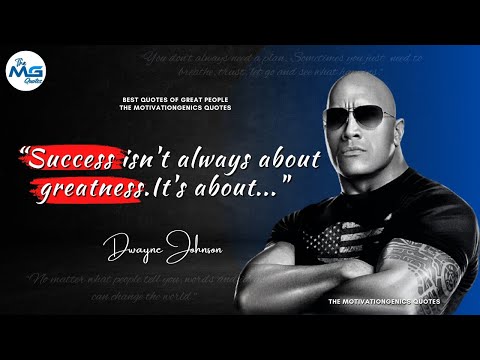 Dwayne "The Rock" Johnson Quotes on Hardwork & Success | TMGQ #15