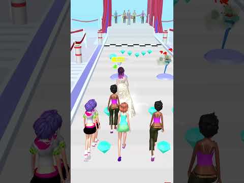 Beide Race Queen girl Run game# girl  fun  game#shortsfeed # cute girl game#@Queenlobonika