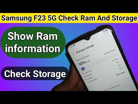 Samsung Galaxy F23 5G Check Ram and Storage