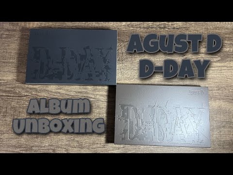 Agust D D-Day album unboxing ( a & b ver)