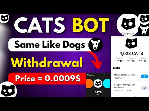 Cats Airdrop || Cats Telegram Airdrop || Cats Airdrop Withdrawal || Cats Airdrop Bot Listing & Price