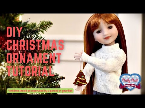 DIY Doll Christmas Ornament Tutorial