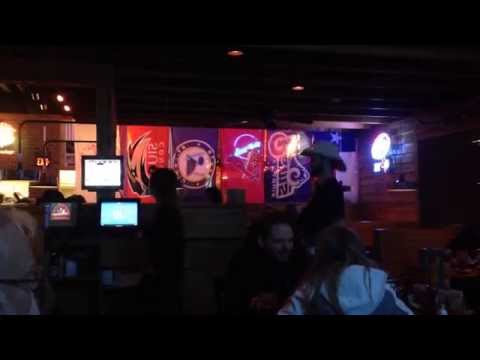 David the Cowboy Line-Dances at Texas Roadhouse -- November 28, 2014