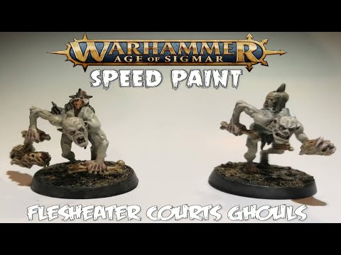 Speed Paint Flesheater Courts Ghouls