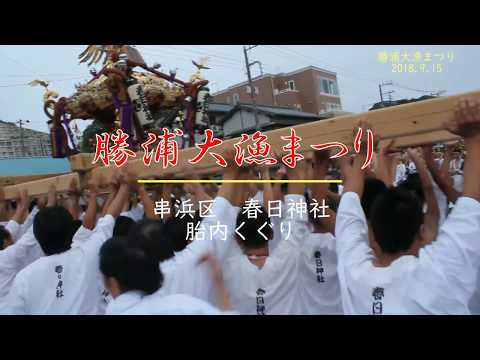 勝浦大漁まつり　合同祭2018　春日神社胎内くぐり　Ver.1