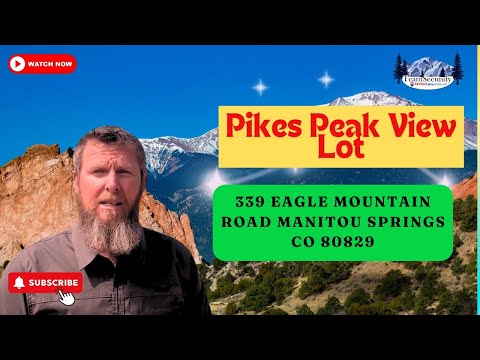 339 Eagle Mountain Road Manitou Springs CO 80829 | Pikes Peak View Lot | Crystal Park