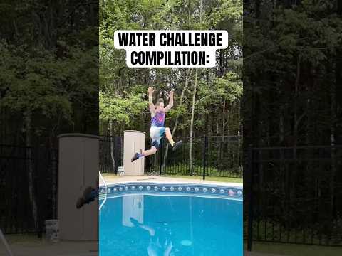 WATER CHALLENGE COMPILATION 🤯 #parkour #shorts #ninjawarrior